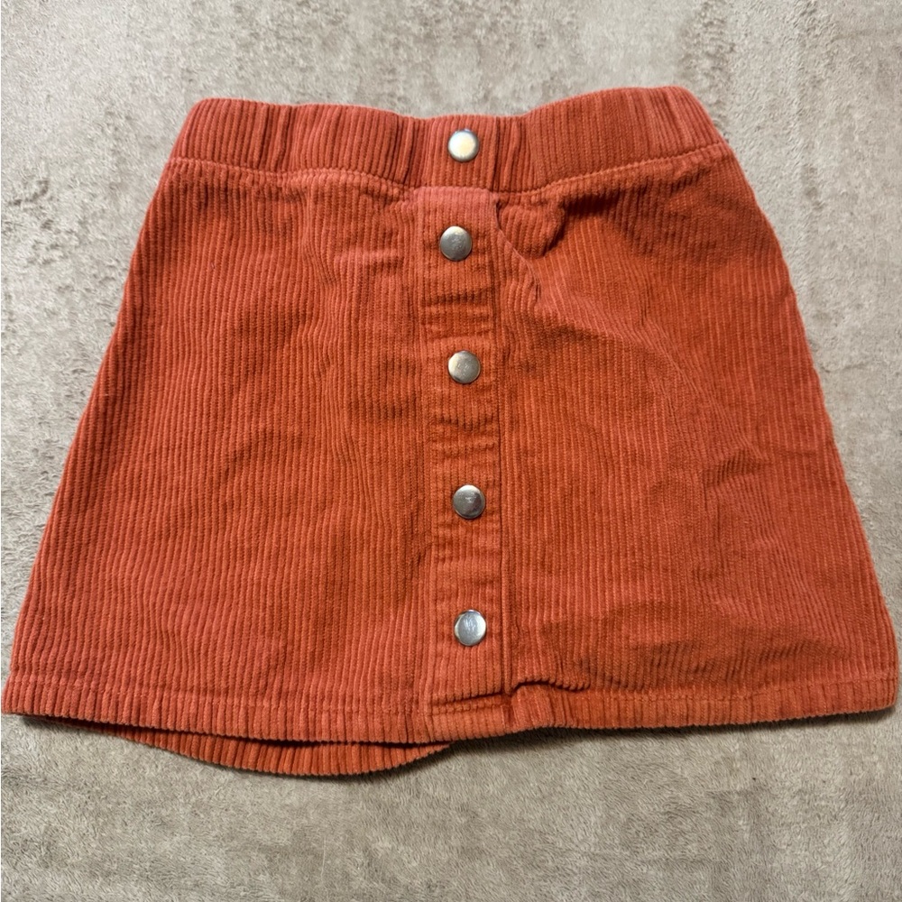 Cynthia Rowley Terracotta Corduroy Skirt